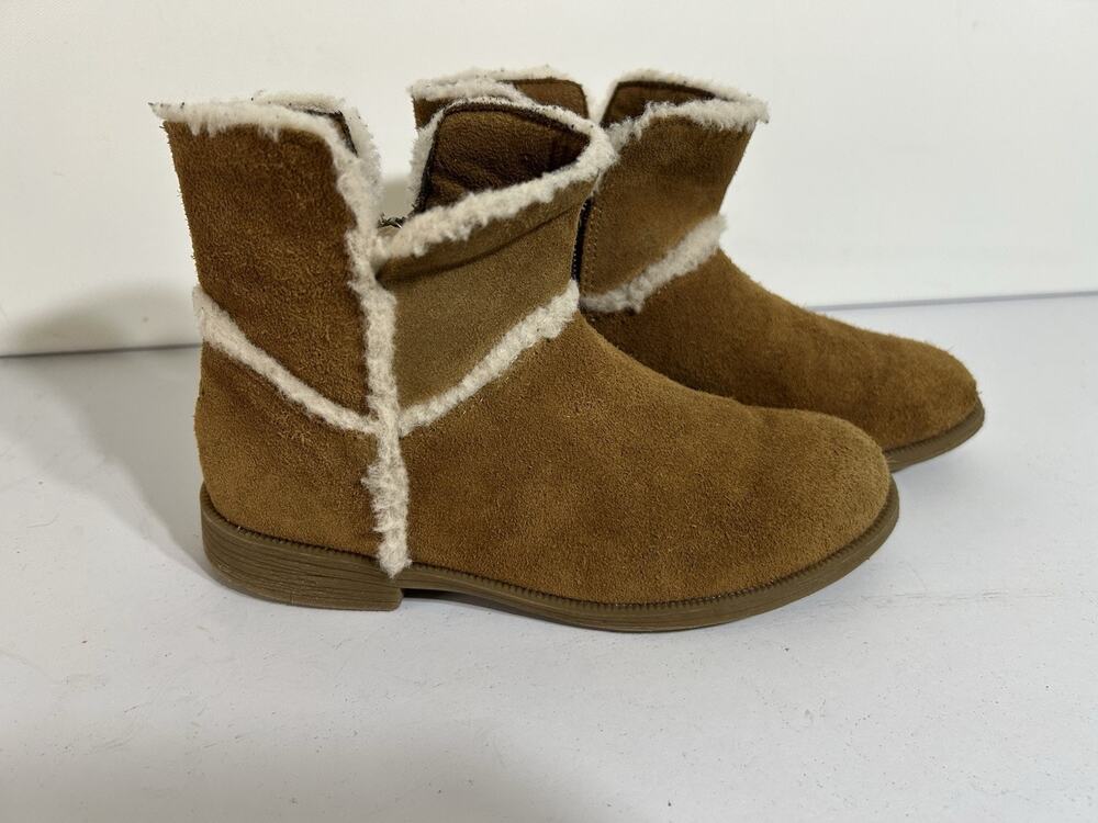 UGG COLETTA ANKLE BOOTS CHESNUT BROWN SUEDE BIG KIDS’ SIZE US 2